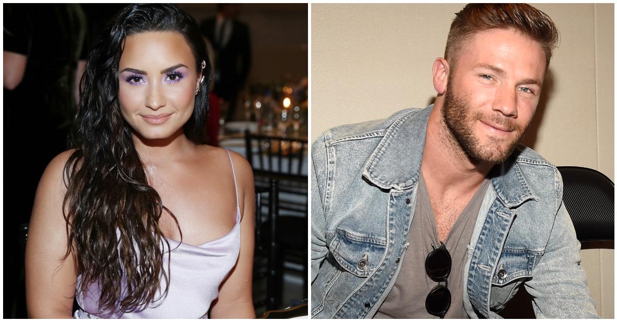 Demi Lovato and Julian Edelman