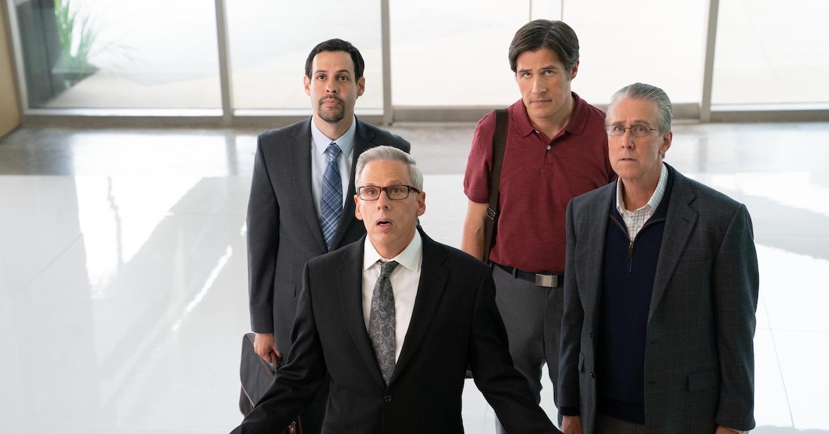 Roland (Andrew Leeds), Wade Maquelon (Josh Pais), Kevin Hunter (Rich Sommer), and Jay Rosan (Alan Ruck) 'The Dropout'