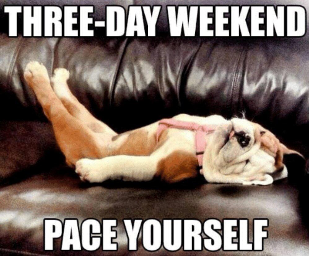 20 Best 3 Day Weekend Memes Sayingimages Com