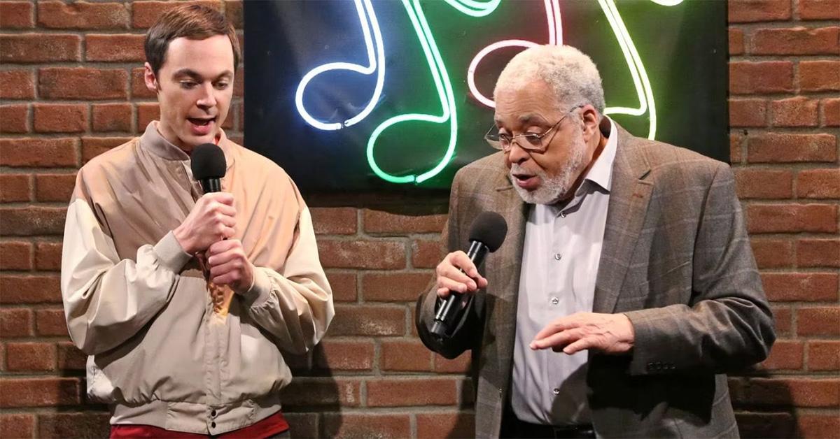 Jim Parsons and James Earl Jones in 'The Big Bang Theory.' 