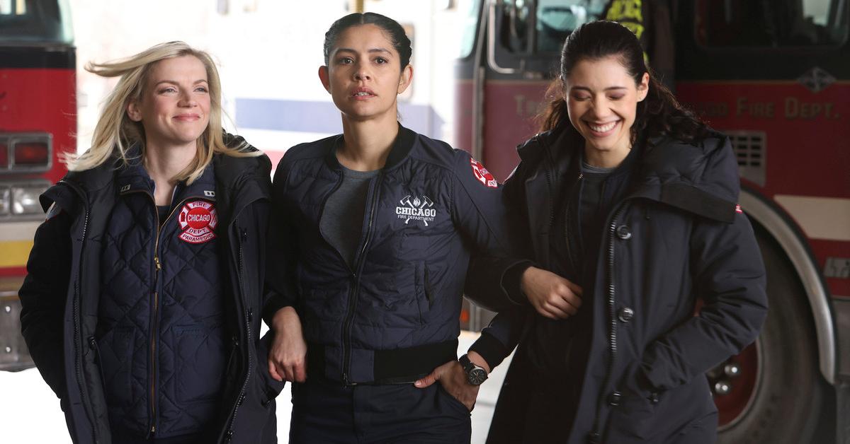 Kara Killmer, Miranda Rae Mayo and Hanako Greensmith on "Chicago Fire."