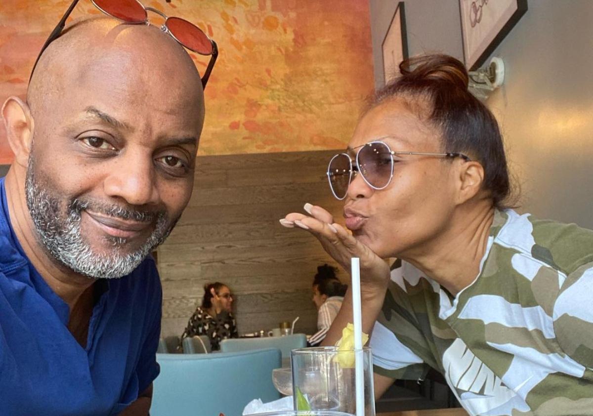 Pastor Cal and his wife, Wendy, at a restaurant together