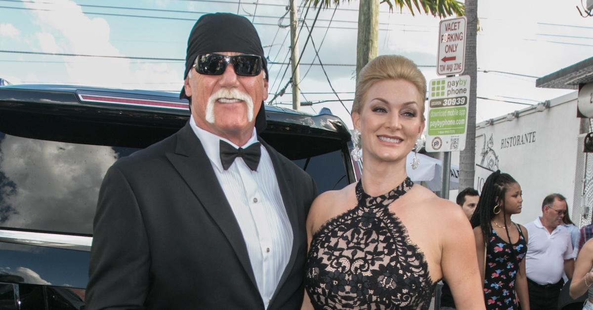 Hulk Hogan and Jennifer McDaniel at David Grutman's and model Isabela Rangel wedding (2016)