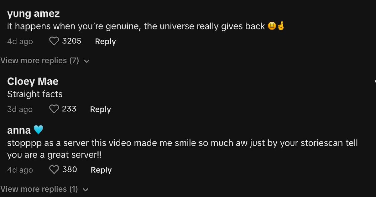 Comments on Lexi's video supporting her actions