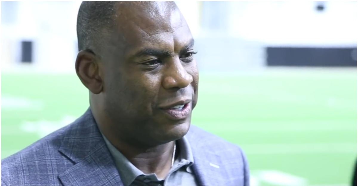 Mel Tucker giving a tour of the facilities