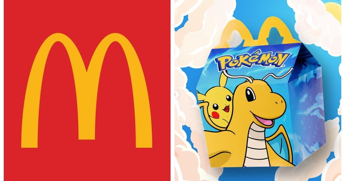 (L-R): McDonald's log; Pokemon Happy Meal box