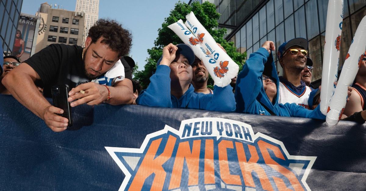 New York Knicks Host Watch Party At Madison Square Garden For NBA Ea In Stern Conference Semi-Final In US