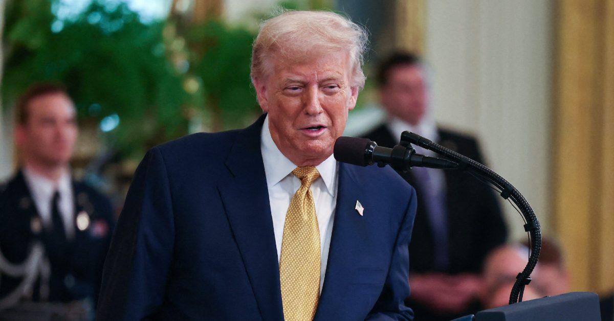 Donald Trump publicly discussing a bill.