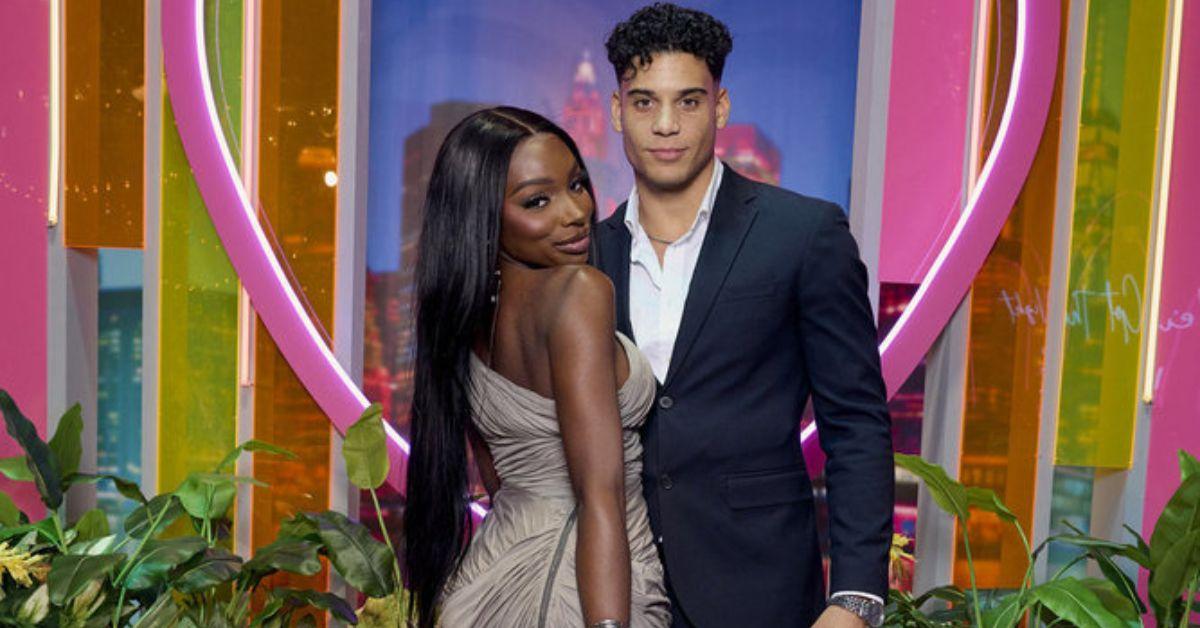 Ja'Na and Kenny pose for photo together at 'Love Island USA' Season 6 reunion