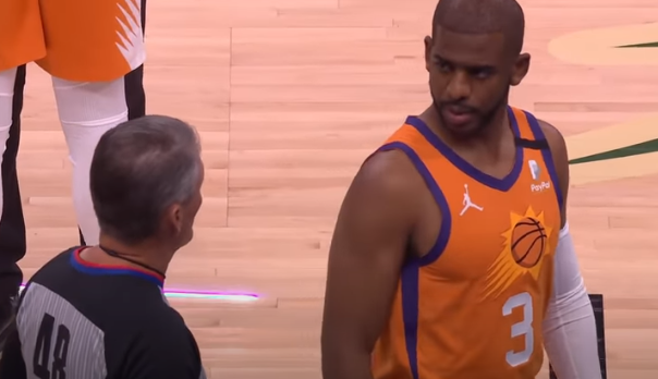 Look: Chris Paul Has 3-Word Response To Scott Foster Question