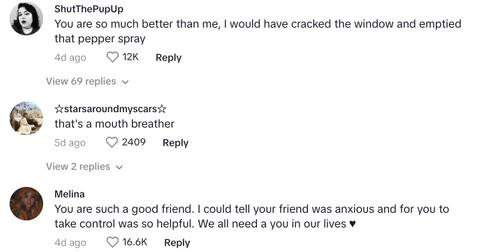Commenters offer support for OP and her friend