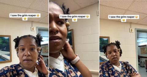 A nurse saw the Grim Reaper in a patient's room