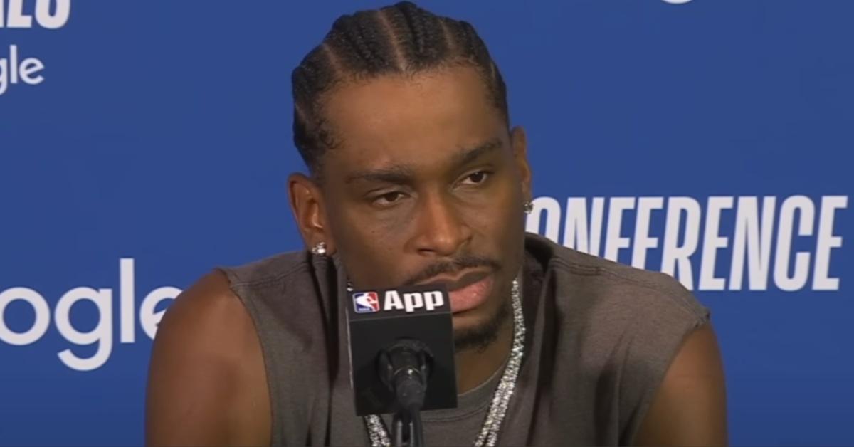 Shai Gilgeous-Alexander responds to "free throw merchant" chants after Game 4 of the Western Conference finals.