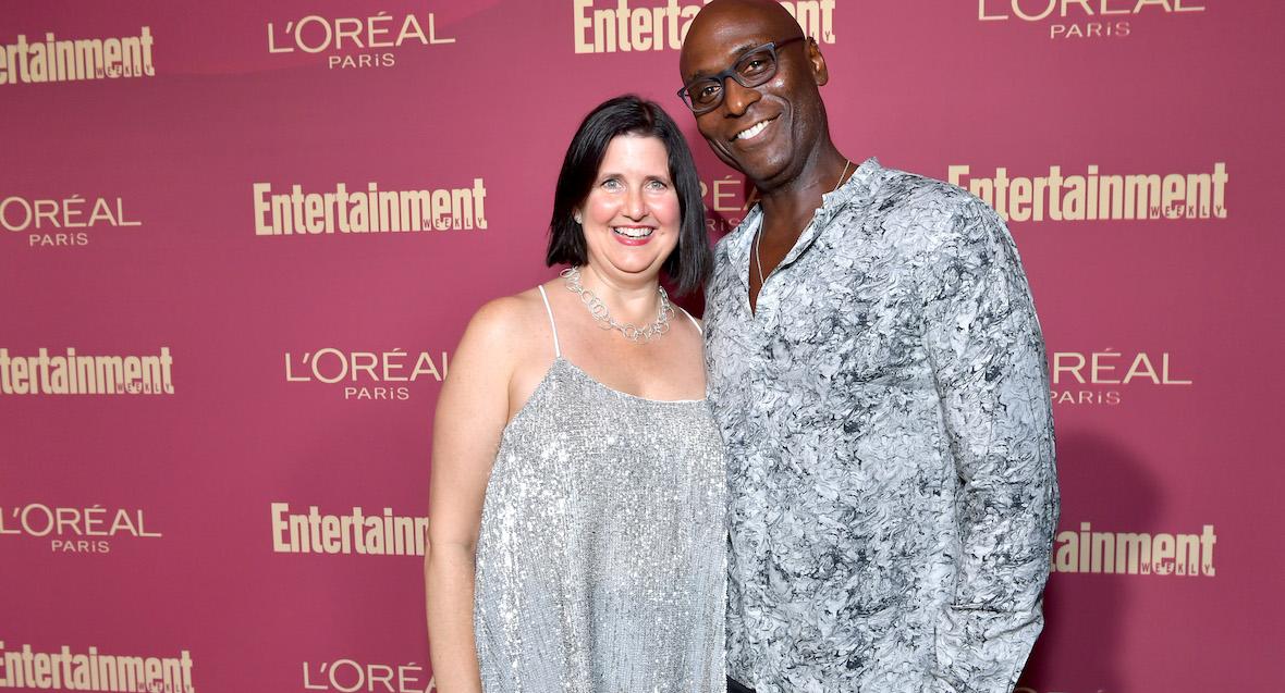 Lance Reddick and Stephanie