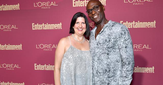 Lance Reddick and his wife, Stephanie