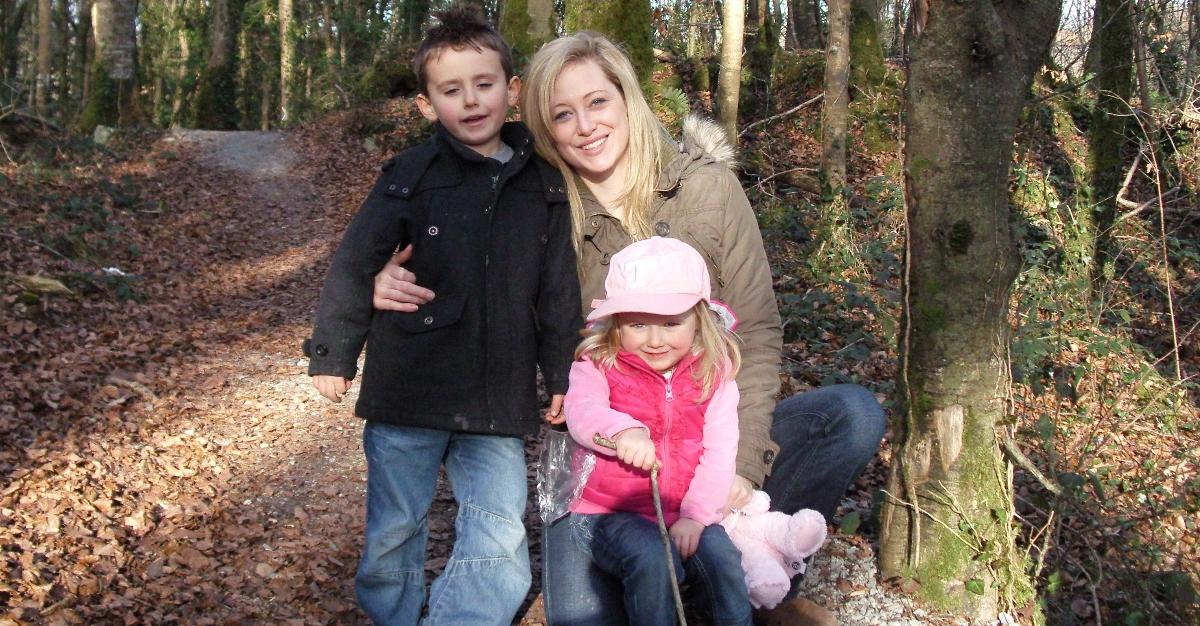 Molly Martens with Jack Corbett's two children