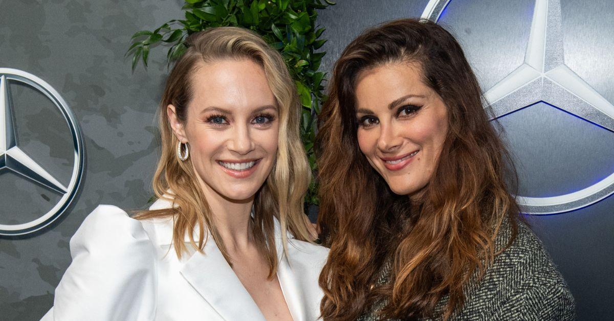 (l-r): Danielle Savre and Stefania Spampinato on the red carpet.