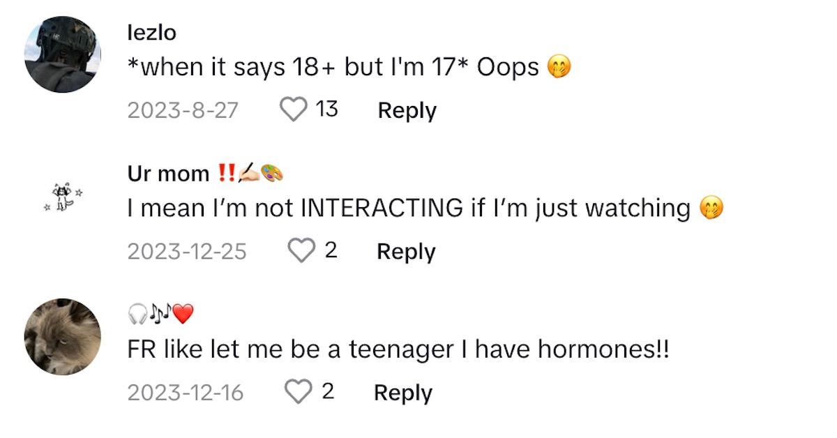 MDNI comments on TikTok