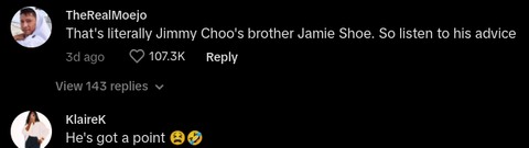 Stranger Tells Woman Shoes Don’t Match Her Dress, and TikTok Agrees