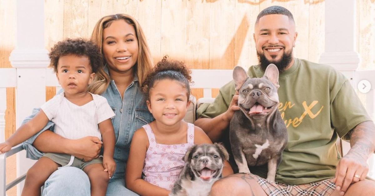 Cheyenne Floyd, Zach Davis, and their children and pets
