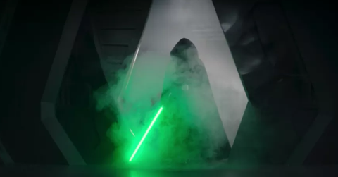 who was the jedi at the end of the mandalorian