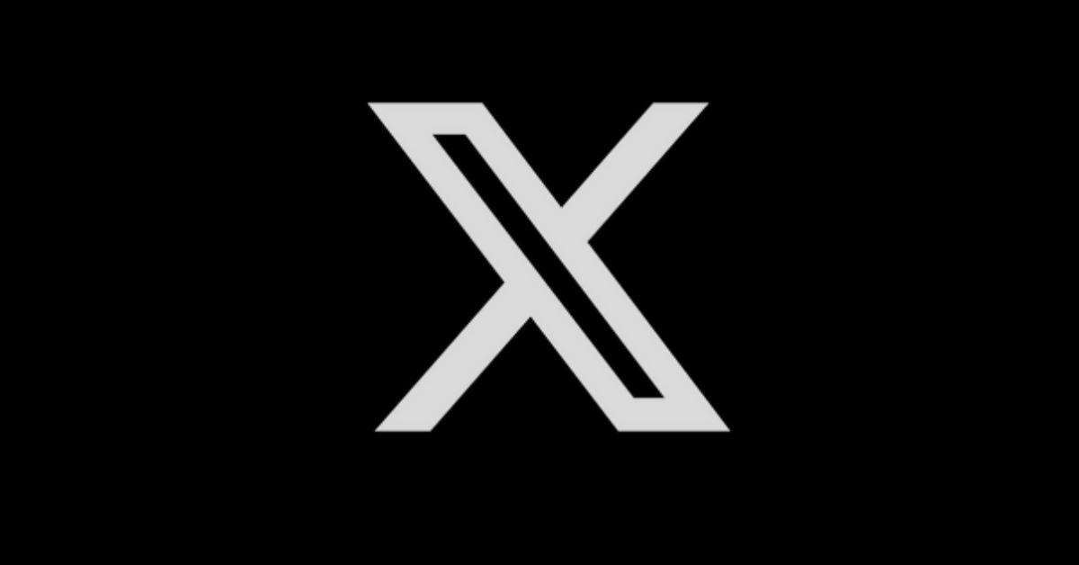 X (formerly Twitter) logo.