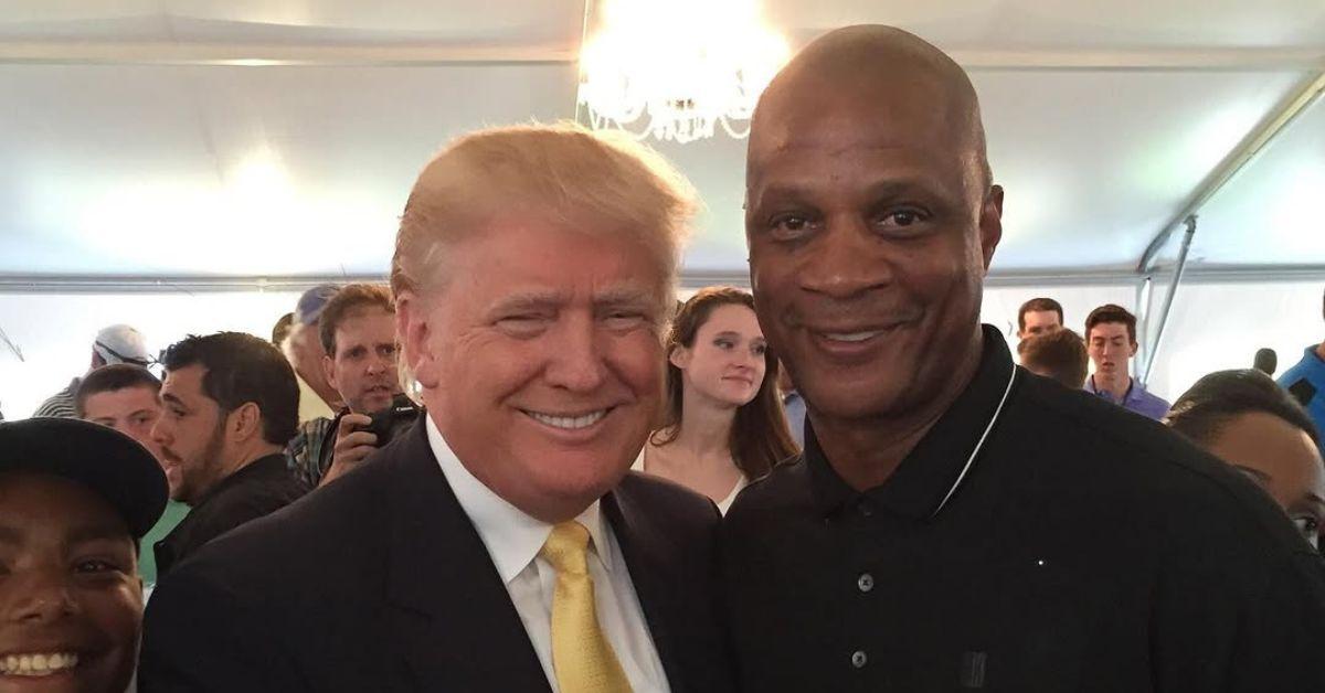 President Donald Trump and Darryl Strawberry