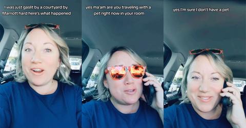 Hotel claims woman has pet