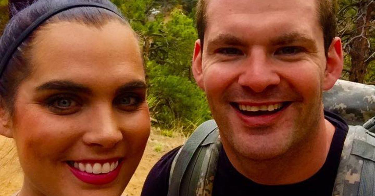 Sara and Matthew Livelsberger on a hike together. 