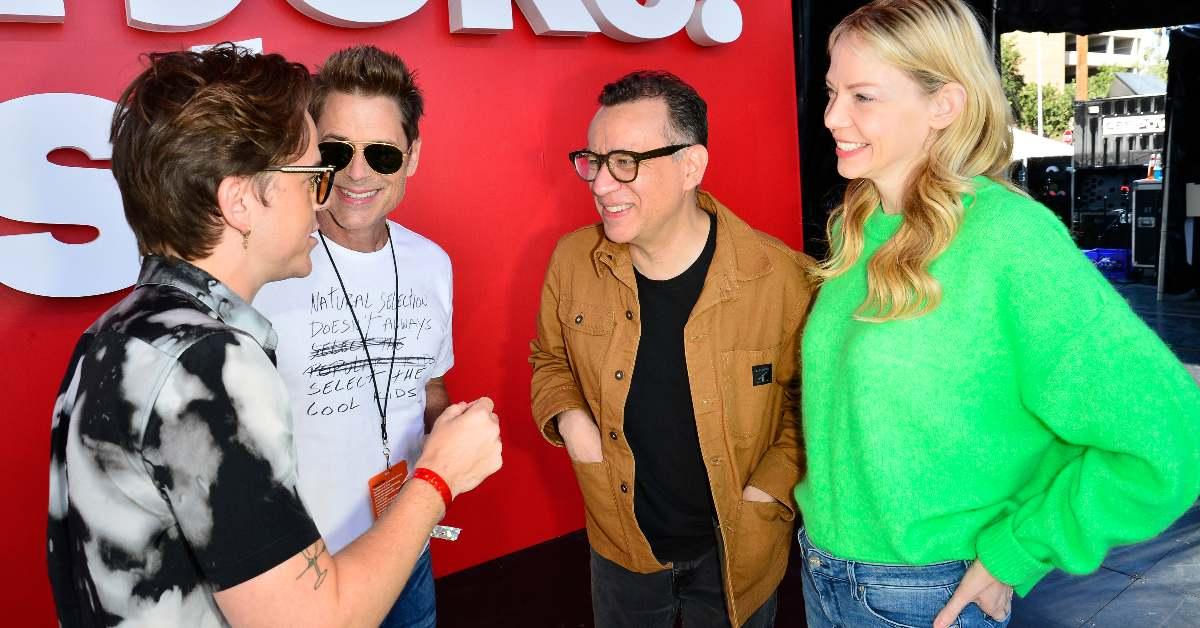 John Owen Lowe, Rob Lowe, Fred Armisen and Riki Lindhome 