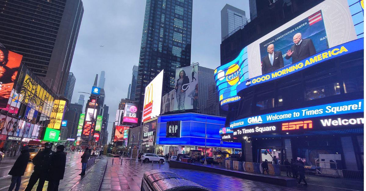Good Morning America in Times Square.