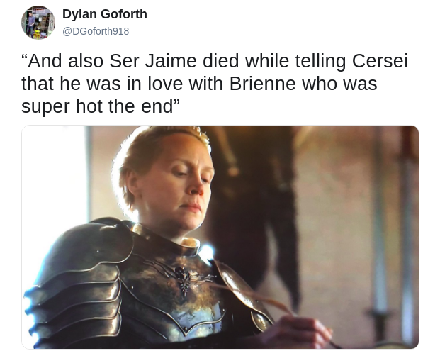 brienne jaime writes