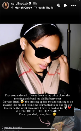 Caroline Brooks' Instagram post about her niece