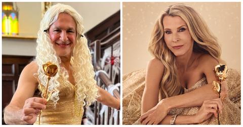 'The Golden Bachelorette' contestant Pascal Ibgui transformed into leading lady Joan Vassos for Halloween!
