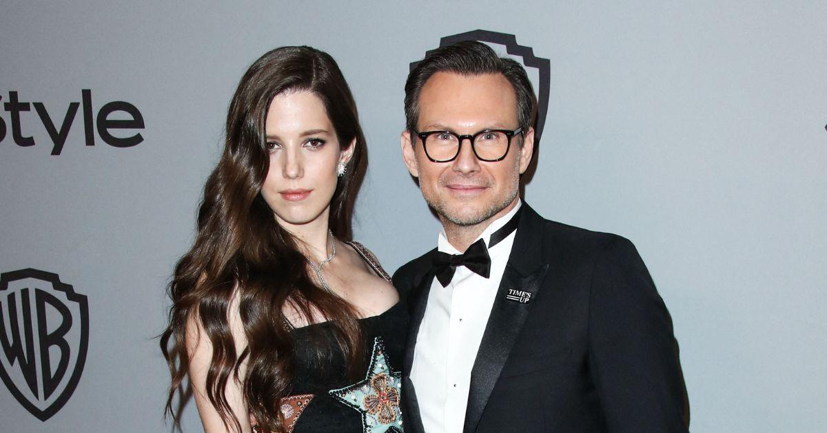 Christian Slater and Brittany Lopez at an InStyle gala in 2018.