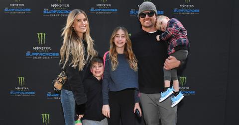 Christina Haack and her soon-to-be ex-husband, Joshua Hall, with her kids in January 2023.