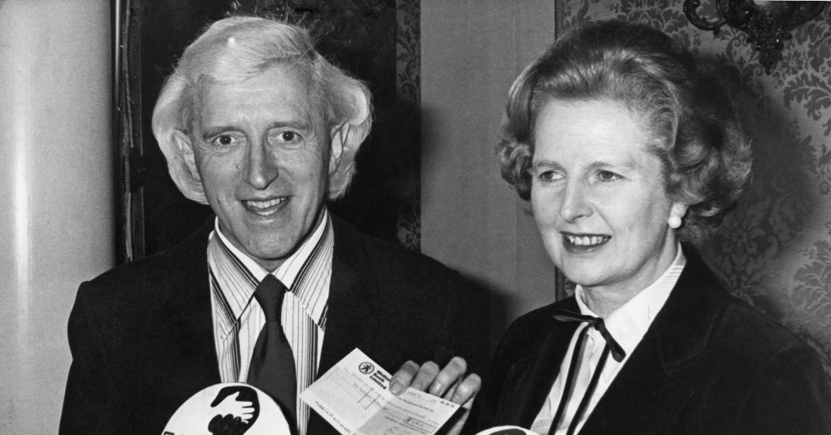 Jimmy Savile and former U.K. Prime Minister Margaret Thatcher