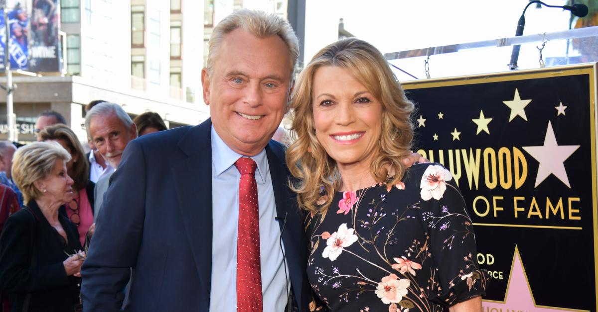 Pat Sajak and Vanna White at Harry Friedman's Hollywood Walk of Fame star celebration on Nov. 1, 2019.