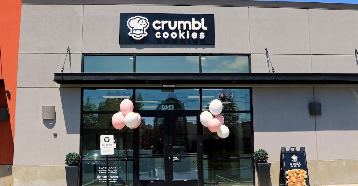 Crumbl Cookies store exterior