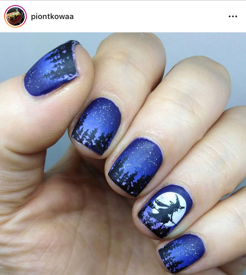 halloween nail art