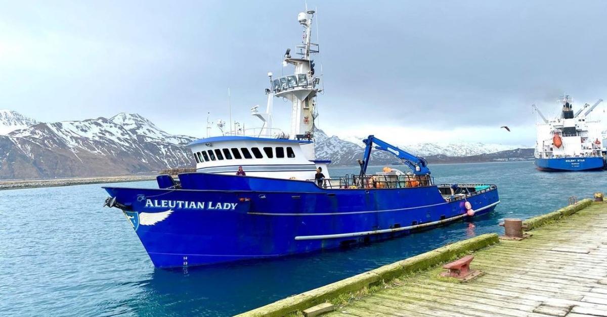 The Aleutian Lady docked in Alaska