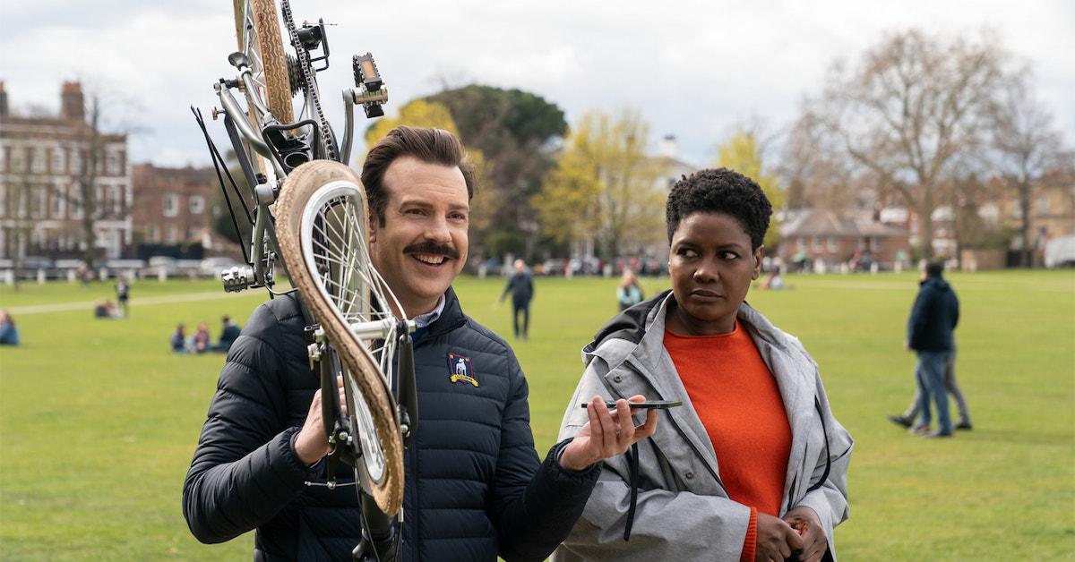 Ted Lasso and Dr. Sharon Fieldstone in 'Ted Lasso'