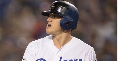 Kiké Hernández at Game 2 of the NLDS in 2017