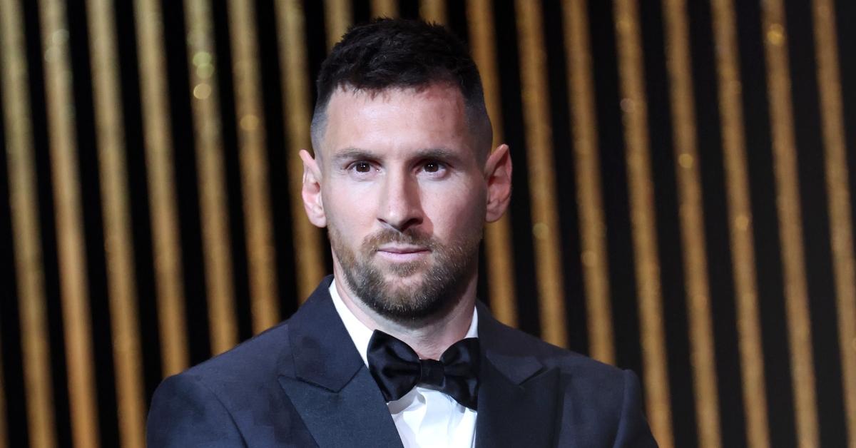 Lionel Messi attends the 67th Ballon D'Or Ceremony at Theatre Du Chatelet on October 30, 2023 in Paris, France. (Photo by Pascal Le Segretain/Getty Images)