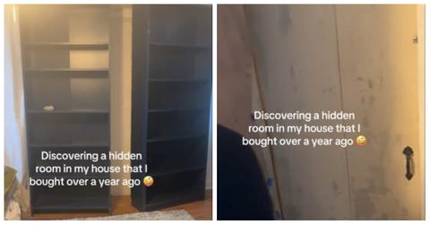 A TikTok user finds a "disappointment room" in her house