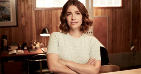 Paige Spara on the set of 'The Good Doctor'