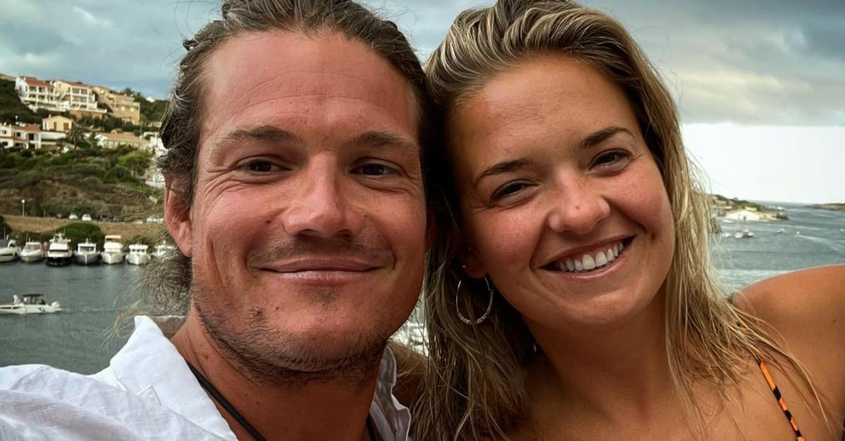 Gary King and Daisy Kelliher from 'Below Deck Sailing Yacht' pose for an Instagram photo