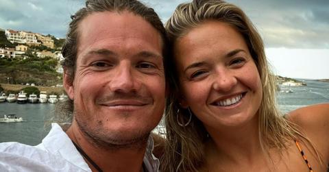Gary King and Daisy Kelliher from 'Below Deck Sailing Yacht' pose for an Instagram photo