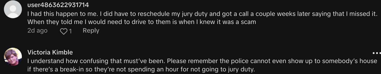 missed jury duty scam