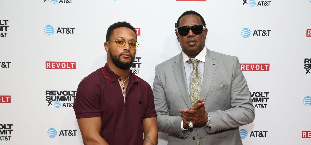 Romeo Miller and Master P attend the REVOLT X AT&T 3-Day Summit In Los Angeles.